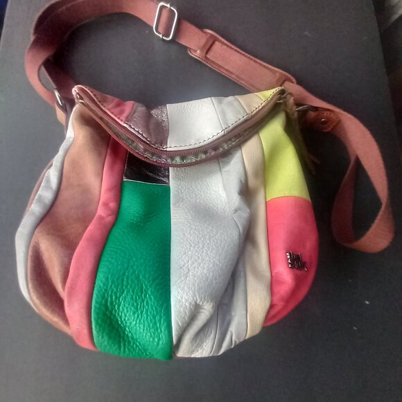 cool Vintage  THE SAK  leather patchwork purse - Picture 7 of 8